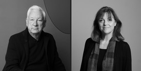 迈克尔·克雷格-马丁和简·达利的黑白合成图像
